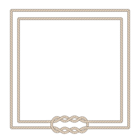Blank poster template with nautical borderのイラスト素材