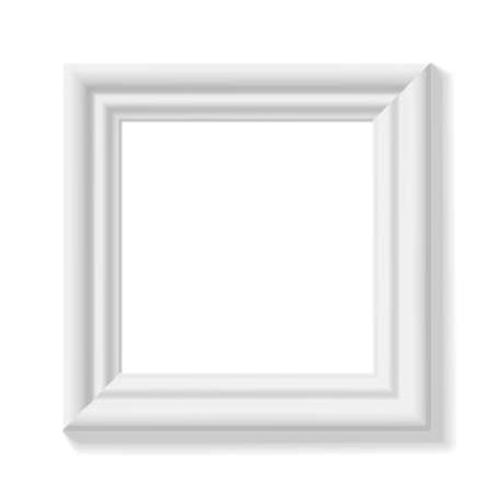 White square picture frameのイラスト素材