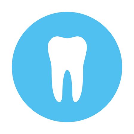 White molar tooth poster templateのイラスト素材