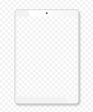 Realistic tablet portable computer mockupのイラスト素材