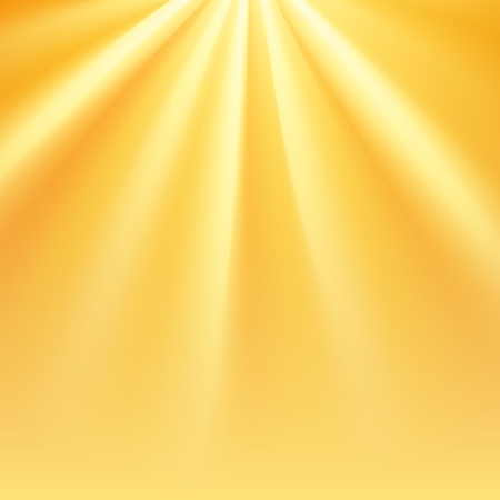 Yellow sun rays with orange flare. Glaring effect with transparency. Vector illustrationのイラスト素材