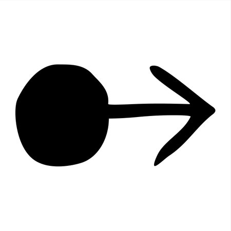 Doodle up arrow symbol hand drawn with thin lineのイラスト素材