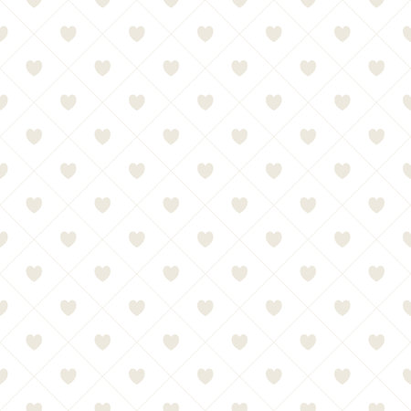 Seamless pattern with hearts, romantic tileable backgroundのイラスト素材