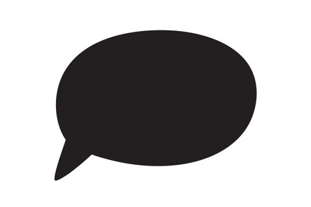 Hand drawn speech bubble isolated on white backgroundのイラスト素材