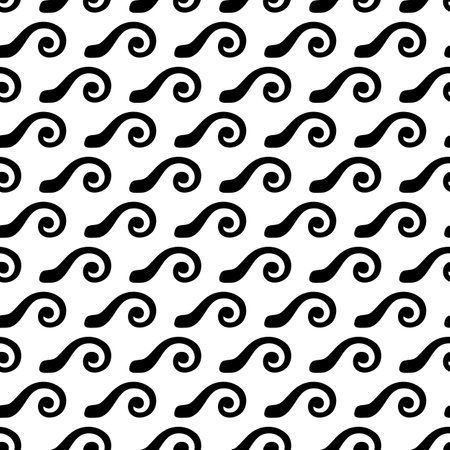 Seamless geometric pattern. Hand painted doodles in black and white. Graphic design element for web sites, stationary printables, fabric, scrapbooking etc.のイラスト素材