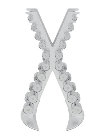 Gym Dumbbell rack in X shape, a stand forの写真素材