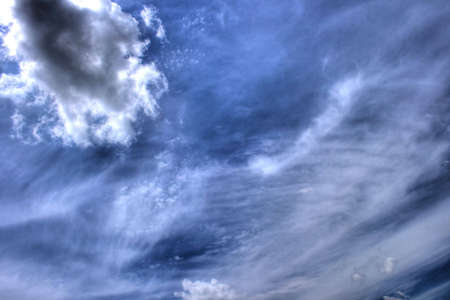 White clouds in a blue sky. Great background