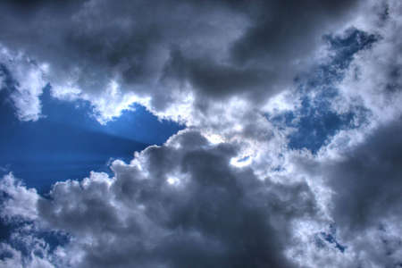 White clouds in a blue sky. Great background
