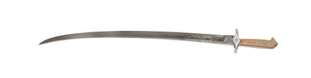 on photo cossack sabre on white backgroundの写真素材