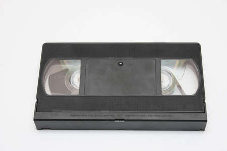 video cassette isolated on white backgroundの写真素材