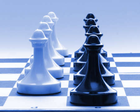 number of pawns on a chessboardの写真素材