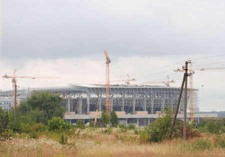 Construction of Lviv stadium. Preparations for EURO 2012のeditorial素材