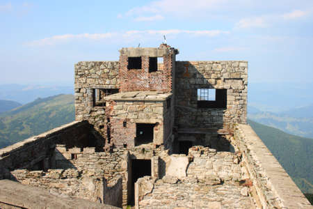 old observatory on Mount Pop Ivan  Carpathians  Ukraineのeditorial素材