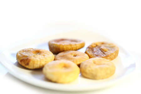 Dried fruits on a plateの写真素材