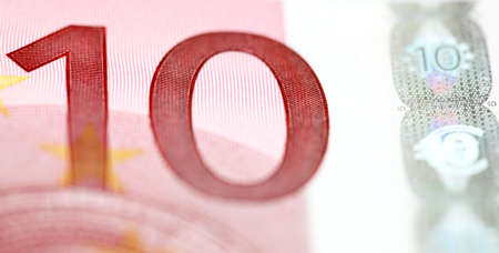 ten euro banknote in close upの写真素材