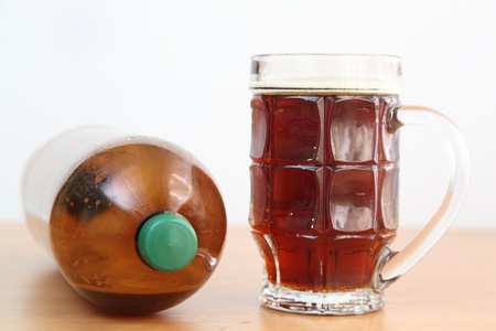 In the glass fresh beerの写真素材