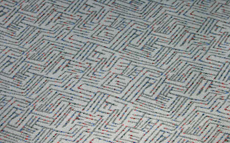 Gray fabric with a pattern