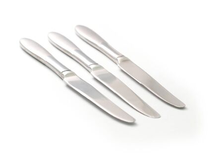 kitchen knives on a white background