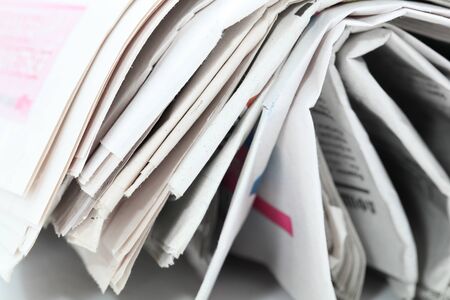 newspaper roll isolated on white background