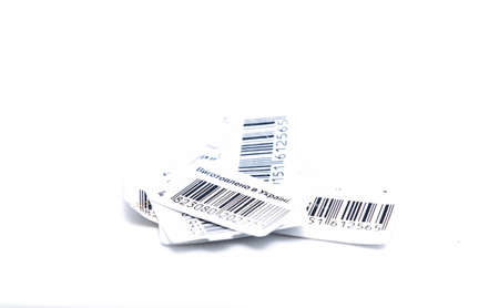 Barcode with the inscription "Made in Ukraine".の写真素材