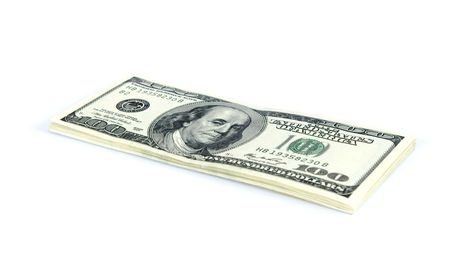 Money on the white background