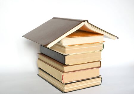 A house is done from booksの写真素材