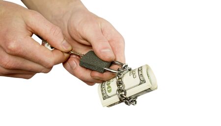 Dollars locked a chain 