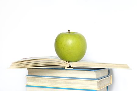  apple and  booksの写真素材