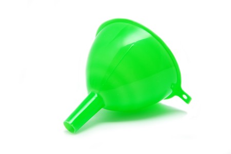 Funnel isolated on white backgroundの写真素材