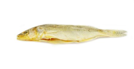 Three roach fishes isolated on the white background