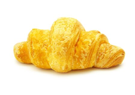 fresh bread isolated on the whiteの写真素材