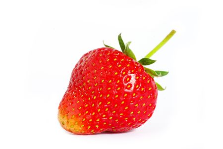 The strawberry isolated over whiteの写真素材