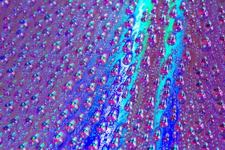 Colorful background from water dropsの写真素材