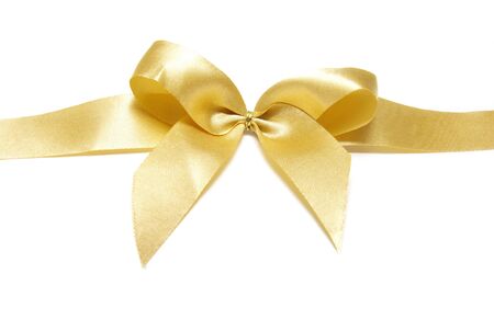  holiday bow on white backgroundの写真素材