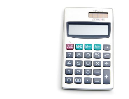 calculator on the white backgroundsの写真素材