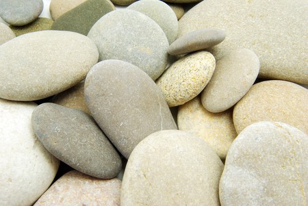 Texture made of small beach stonesの写真素材