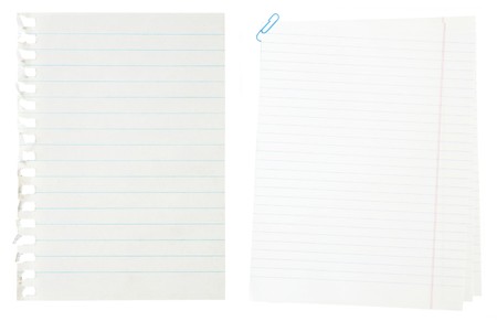 A page ripped off from the notebookの写真素材