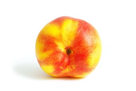 Peach isolate over white backgroundの写真素材