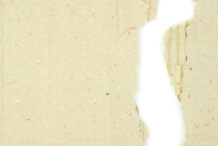 Cardboard pieces on the isolated white backgroundの写真素材