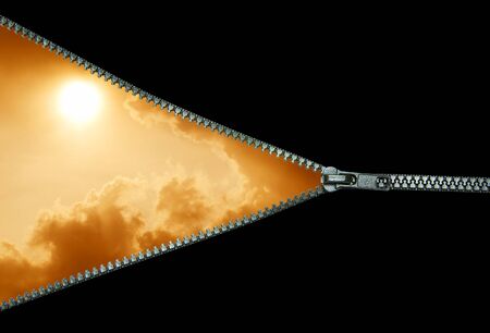 Fantastic sunset over the sea                               の写真素材