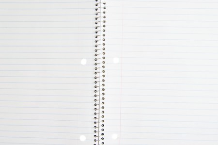 open spiral note book with linesの写真素材