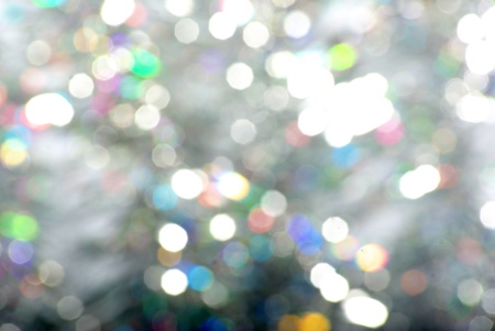 Abstract christmas lights as background on black