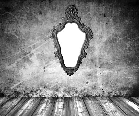 old grunge interior wooden floorの写真素材