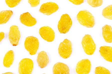 raisins isolated on a white backgroundの写真素材
