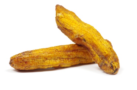 bananas isolated on white backgroundの写真素材