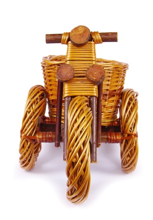 Decorative  bicycle vase with flowersの写真素材