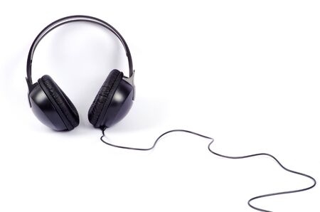Headphones isolated on a white