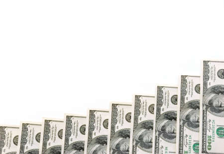 stock money on the white backgroundの写真素材