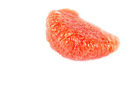 halves grapefruit isolated on a white backgroundの写真素材