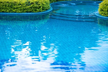 Tropical swimming pool in thailandのeditorial素材